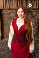 Cotton corset Thana, brown