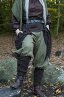 Renaissance trousers Raphael, brown-green
