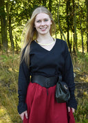 Medieval blouse Aubrey, black