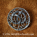 Urnes-style Viking brooch, sterling silver
