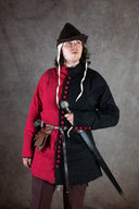 Gambeson mi-parti di fine XIV secolo