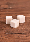 Bone dice blank, set of 3