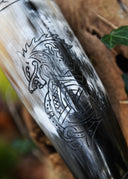 Drinking horn Fenrir wolf, 200-300 ml