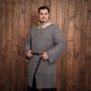 Hauberk with split, aluminium & rubber 10 mm