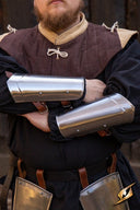 Scout bracers, underarm armour, polished, 1 mm
