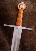 Knight sword Sankt Annen, 12th century, semi-sharp