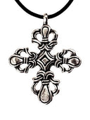 Viking cross amulet Slagelse, silvered bronze