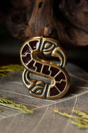 Lombard S-shaped bird fibula, bronze