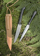 Medieval eating pick and eating knife, stainless steel