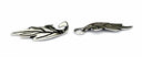 Elven cloak clasp, silvered bronze