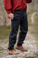 Cotton trousers Alin, black