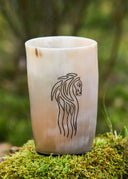Horn drinking cup Epona, 100-200 ml