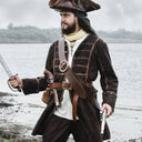 Pirate coat Teach, brown