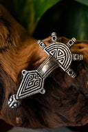 Germanic fibula type Hahnheim, silvered bronze