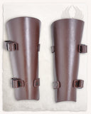 Felix leather bracers, forearm guards, brown