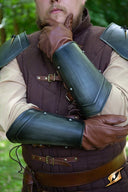 Scout bracers, underarm guards, blackened, 1 mm