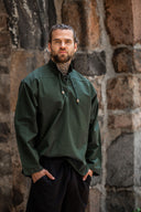 Hand-woven shirt, green