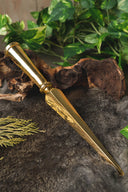 Brass spearhead, blunt (battle-ready)
