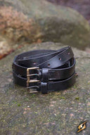 Twin X-belt, black, 110 cm