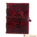 Leather book Steampunk, antique pages