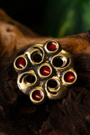 Merovingian cloisonne brooch, bronze