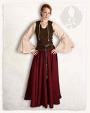Leather bodice Lucy, brown