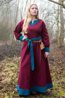 Viking Dress Jona, red/blue