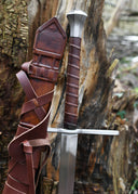 Two-handed sword with scabbard, blunt (battle-ready)