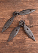 Hand-forged Viking chest hinges, pair (18 cm)