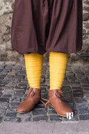 Leg wrappings Aki, yellow, wool mix