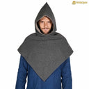 Skjoldehamn viking chaperon, wool & linen