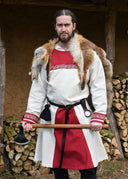 Frankish tunic Childeric, natural-red