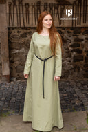 Medieval dress Freya, light green
