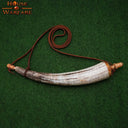 Engraved powder horn
