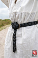 Cinturón tejido RFB, negro, 115 cm