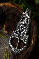 Viking buckle Midgard snake