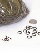 1 kg flat rings, wedge rivets, 8 mm