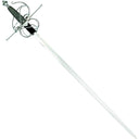 17th century rapier with scabbard, semi-sharp