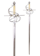 German rapier with bone grip, semi-sharp
