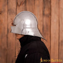 German sallet with neck protector, 2 mm (battle-ready)