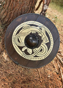 Viking shield with Midgard snake