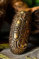 Viking tortoise brooch sun crosses, bronze, price per piece
