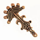 Gothic seven-knot fibula, bronze