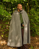 Cloak Harun, wool blend, olive