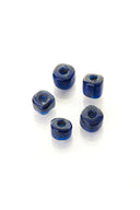 Viking glass bead Birka, square, blue, 5 pieces