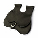 Medieval kidney bag, late medieval, black
