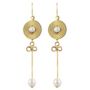 Roman earrings Claudia, pearl