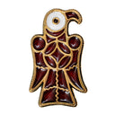 Oostgotische adelaarsfibula, links, brons