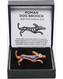 Romeinse hondenbroche, geëmailleerd
