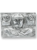 Wall relief cauldron from Gundestrup, three deities, Alabaster plaster